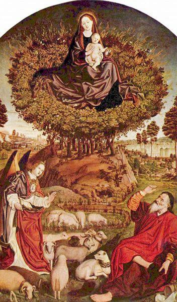 Nicolas Froment Triptych of the Burning Bush, by Nicolas Froment, in Aix Cathedral Germany oil painting art